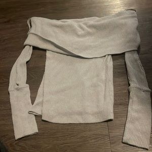 Pale gray Free People sweater